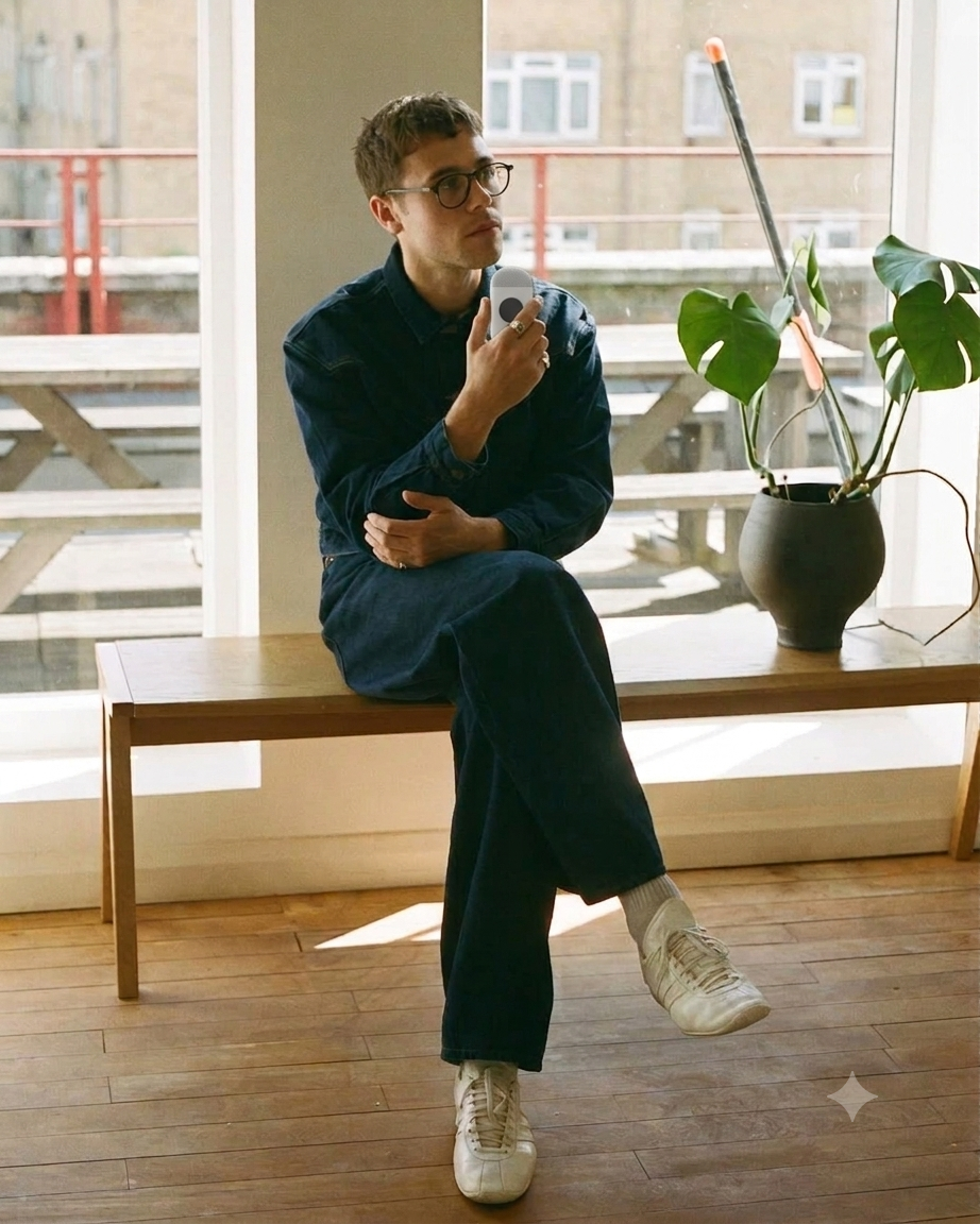CAIO in daily life — natural light, considered pause