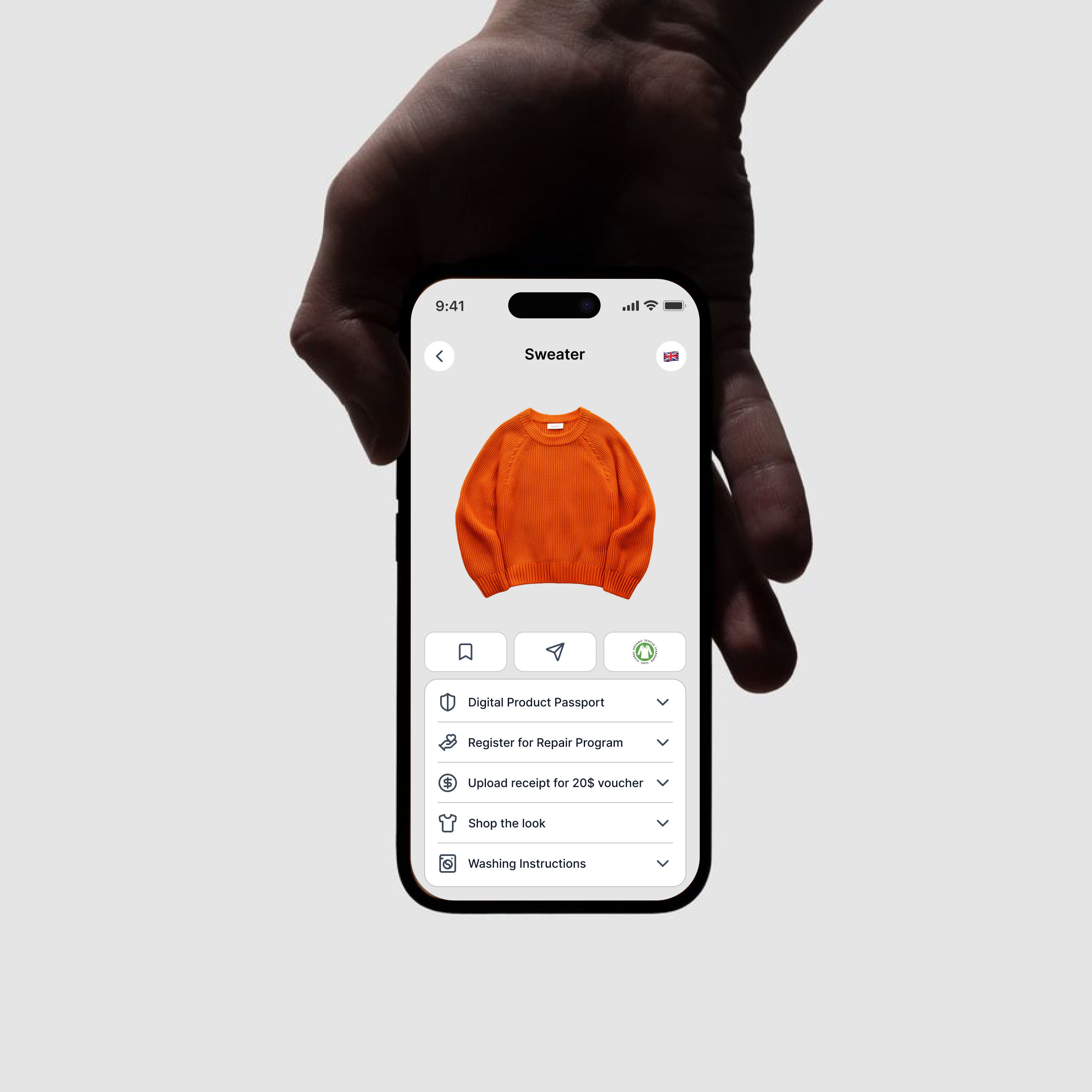 Dopio dashboard for a brand's digital product passport