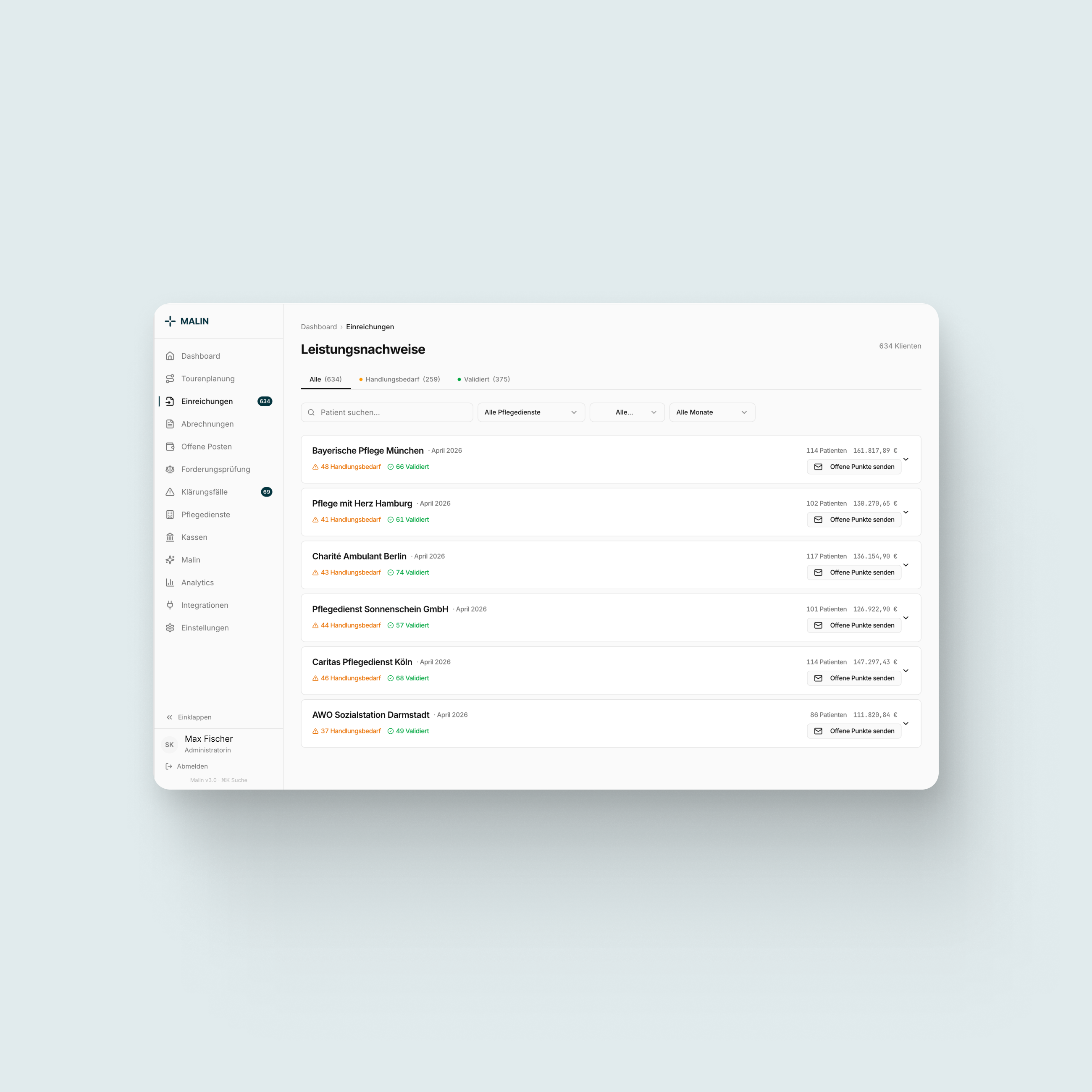 Malin AI billing tool for medical and allied health professionals